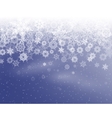 winter background with snowflakes eps 10 vector image