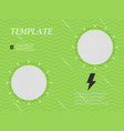 business presentation template from infographic vector image vector image