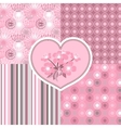 cherry blossom seamless stylized flowers 4 vector image