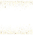 gold glitter texture isolated on white background vector image vector image