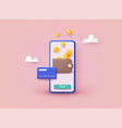 sending and receiving money banking payment app vector image vector image