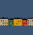 street small houses seamless vector image vector image