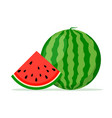 watermelon background bite icon melon food vector image vector image