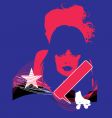 model pop grunge vector image