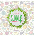 summer decorative template for holiday design vector image