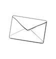 backside of envelope love letter vector image