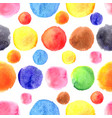circular pattern a different watercolor stains vector image