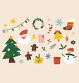 festive christmas design element vector image