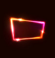 neon pink red purple signage with space for text vector image