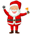 happy santa claus laughing vector image