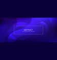 abstract banner with a gradient shapes and blur vector image vector image