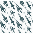 Rocket ship pattern Royalty Free Vector Image - VectorStock