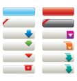 websiye buttons vector image