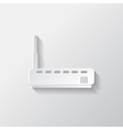 wi fi router web icon vector image