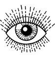 engraved eye psychedelic victorian trippy nazar vector image