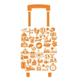 travel icon set vector image vector image