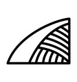 agriculture field icon vector image