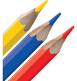 color pencil tops vector image vector image