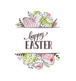 easter greeting card vector image vector image