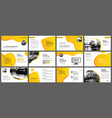 presentation and slide layout background design vector image