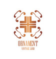 art deco vintage logo vector image