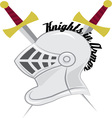 knight in armor vector image