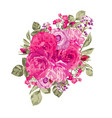roses floral bouquet vector image