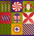 xmas and new year celebration prints and tradition vector image