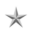 3d beveled star vector image vector image