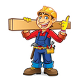 cartoon builder idea vector image vector image