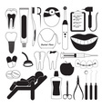 dental and teeth care icons vector image