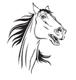 horse neighs vector image vector image