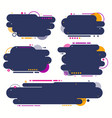 modern abstract geometric frame banner color vector image
