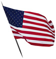 american flag vector image