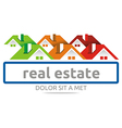 design real estate buiding architecture house vector image