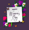 international womens day poster vector image vector image