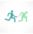 relay runners vector image