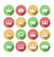 crown icons set vector image