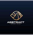 logo ice abstract line art gradient style vector image vector image