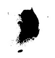 map south korea isolated vector image