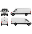 mercedes van vector image