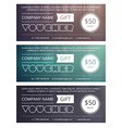 gift voucher template with clean and modern patter vector image vector image
