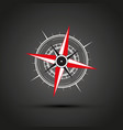 red compass vector image vector image
