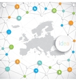 europe map and elements infographic vector image