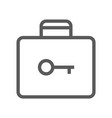 public navigation line icon baggage storage vector image vector image