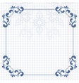 vintage background and frame for design vector image vector image