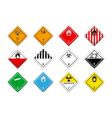 Cargo hazardous signs Royalty Free Vector Image