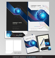 corporate identity business set folder design vector image vector image