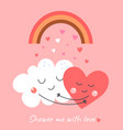 cute love card vector image vector image