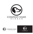 dog logo and symbol elements vector image vector image